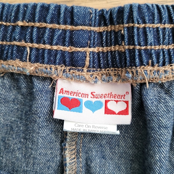 Vintage 80s American Sweetheart Jeans High Rise Straight Leg Pull On Grandma 18P - Picture 5 of 15